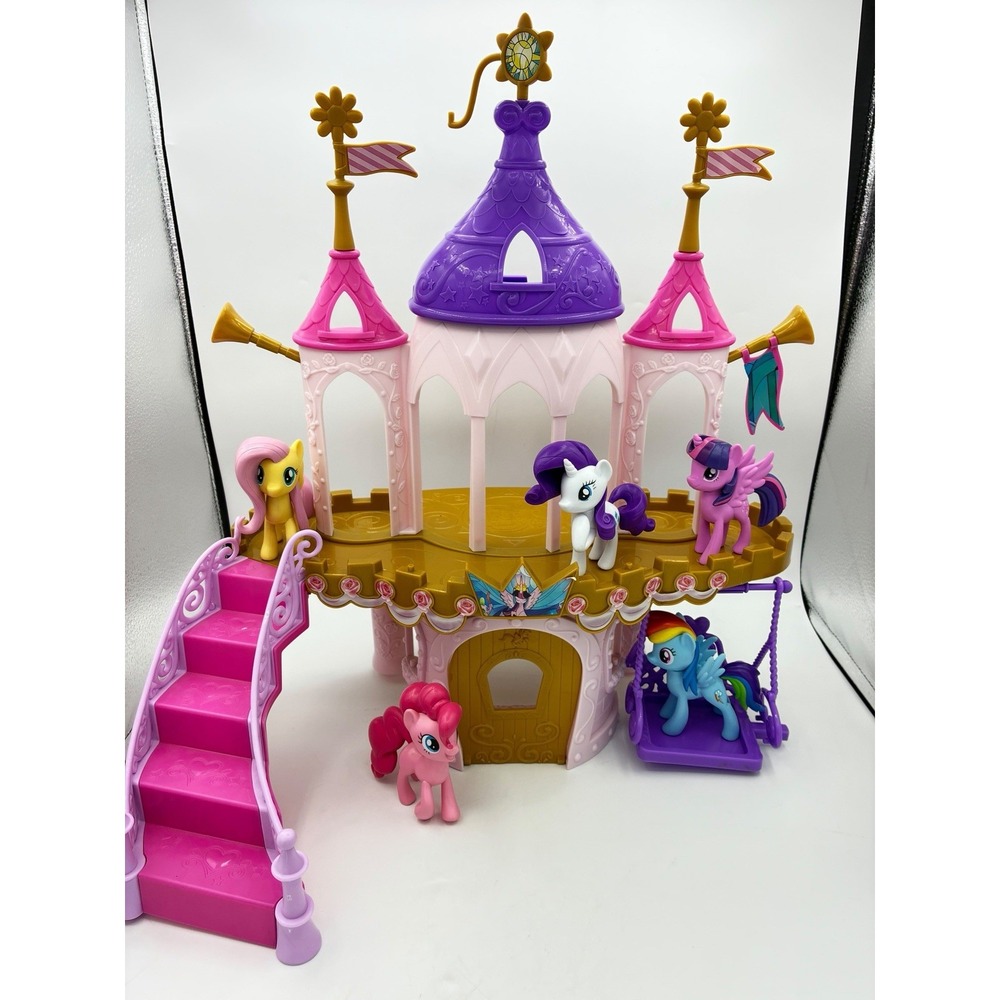 My Little Pony Friendship Castle Playset Incomplete w/BONUS FIGURES